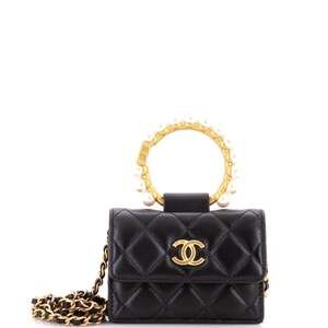 Chanel Pearl Crown Clutch With Chain #243634C33B